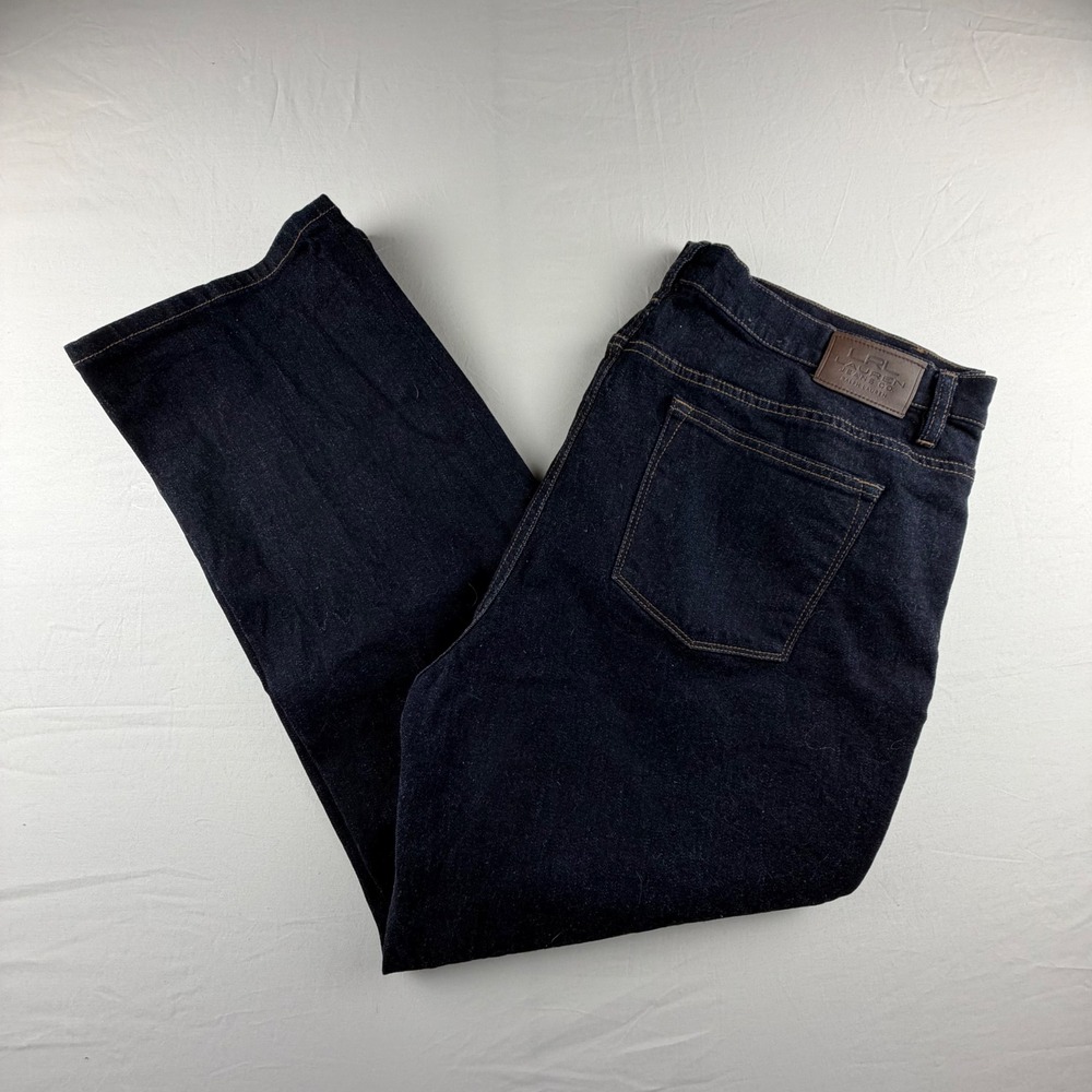 Lauren Ralph Lauren Jeans Co Straight Leg Women 20W Blue Dark Wash Denim 0177